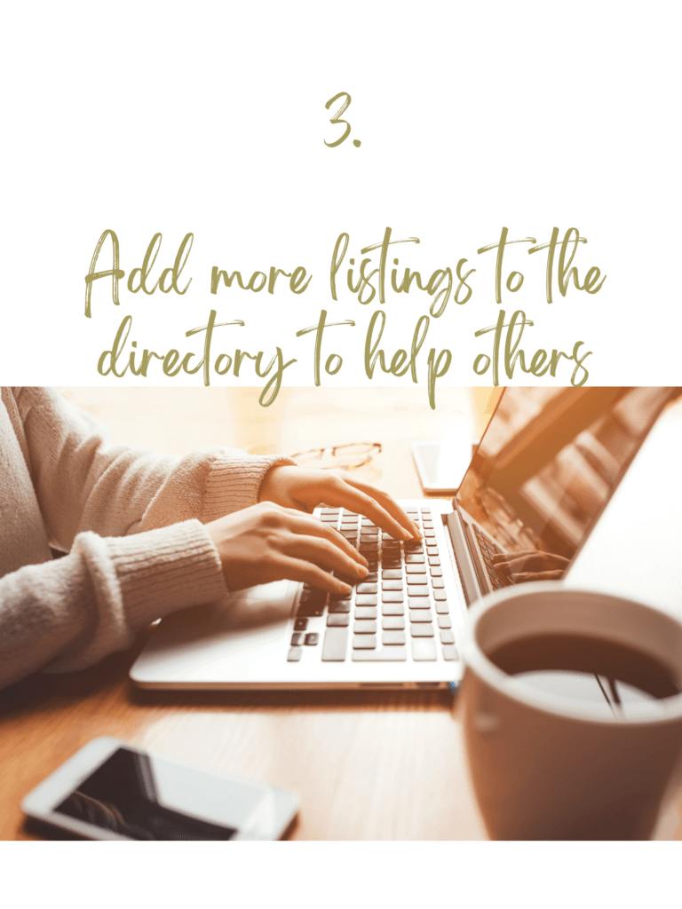 Cassandra Directory How it Works 3: Add more listings to the directory to help others